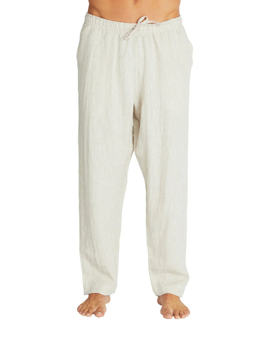 Mens - Linen Pants - Natural