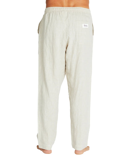 Mens - Linen Pants - Natural