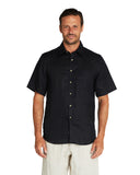 Linen Short Sleeve -Shirts - Black