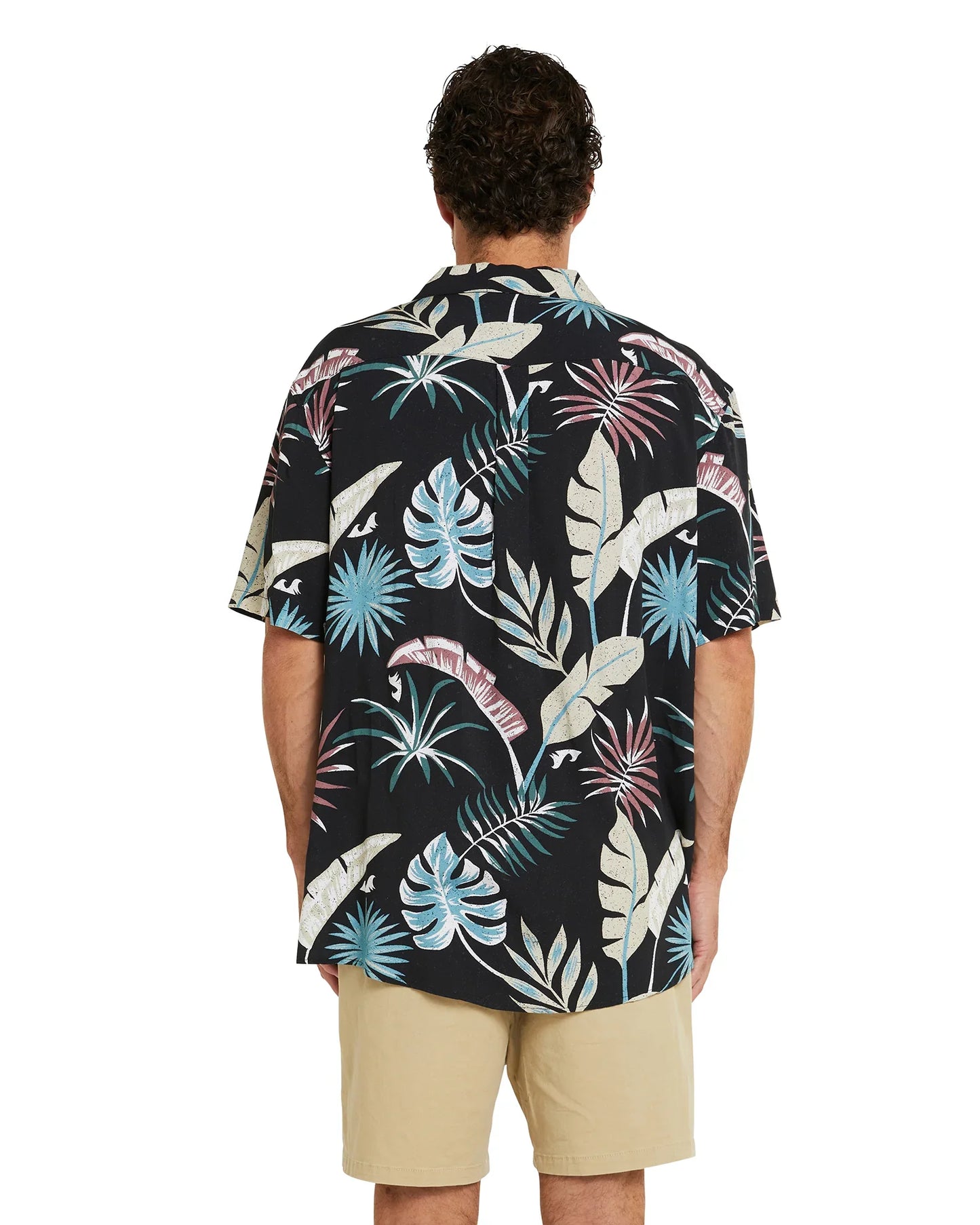 Mens - Aloha Short Sleeve Shirt - Frosty Fruit - Black
