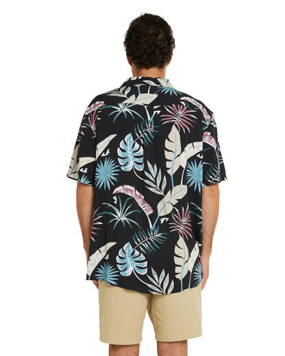 Mens - Aloha Short Sleeve Shirt - Frosty Fruit - Black