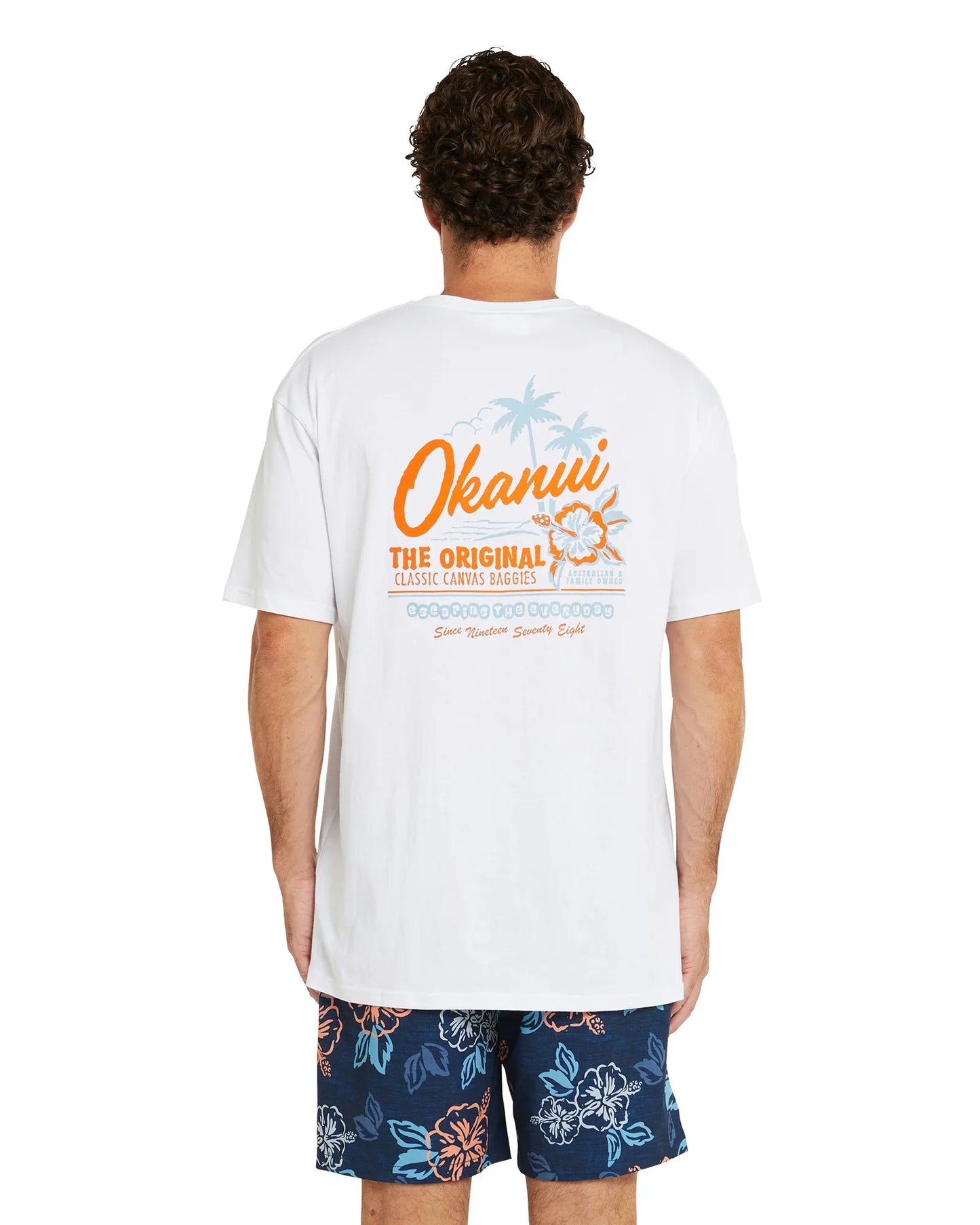 Mens - T's - Palm Drive Thru - White