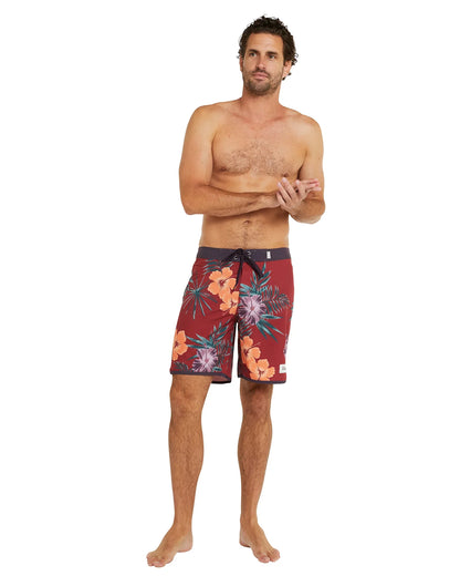 Mens - Boardrider Boardshort - Tower - Burgandy