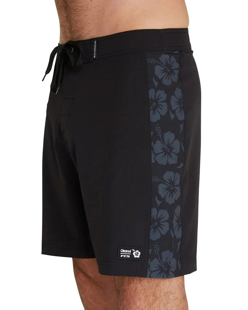 Mens - Boardrider Boardshorts - FCS X Okanui  - Black