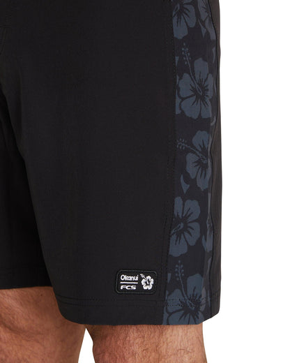 Mens - Boardrider Boardshorts - FCS X Okanui  - Black