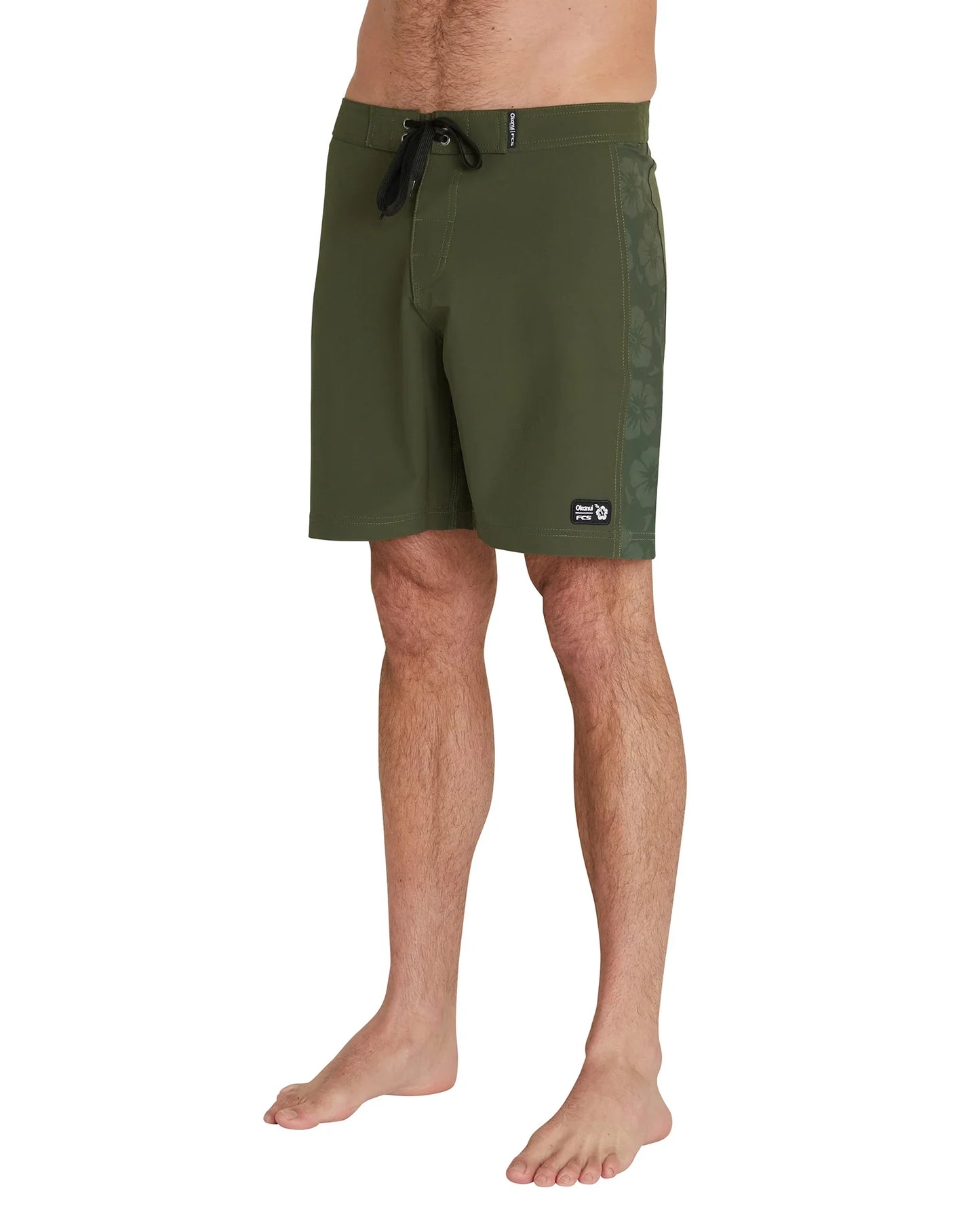 Mens - Boardrider Boardshorts - FCS X Okanui  - Olive