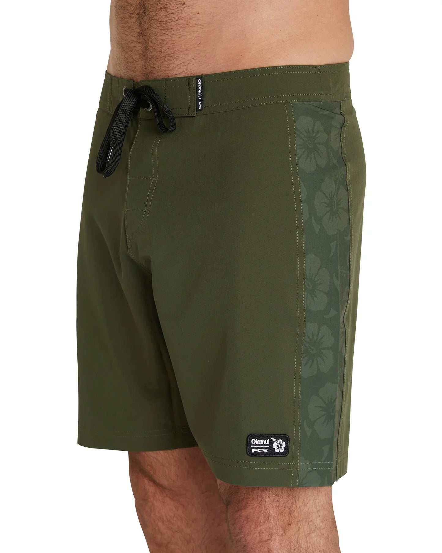 Mens - Boardrider Boardshorts - FCS X Okanui  - Olive