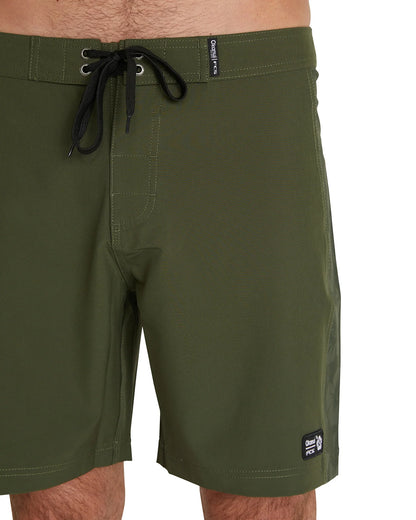Mens - Boardrider Boardshorts - FCS X Okanui  - Olive