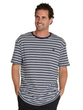 Mens - T-Shirt - Stripe Staple Tee - Navy