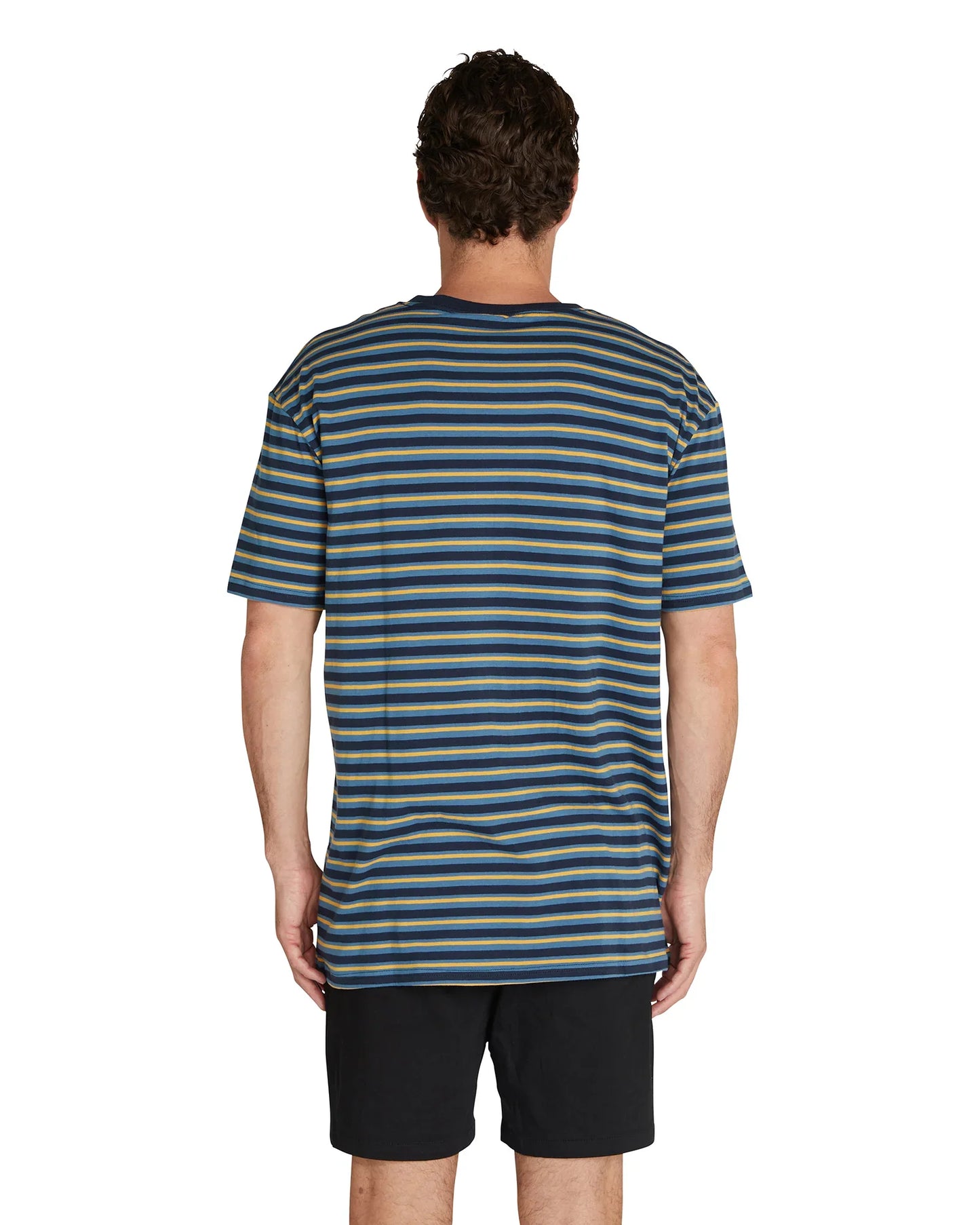 Mens - T-Shirt - Stripe Staple Tee - Slate