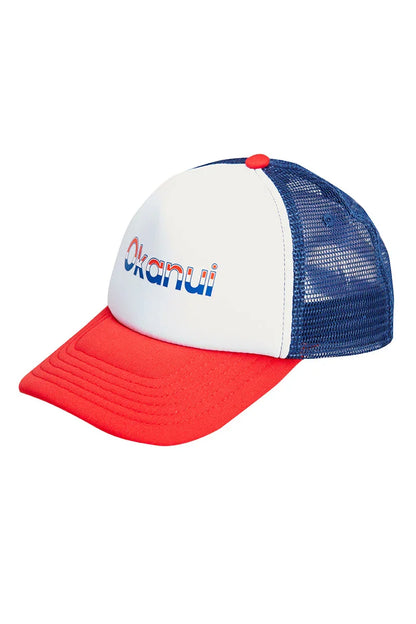 Okanui Trucker Cap - Navy Red White
