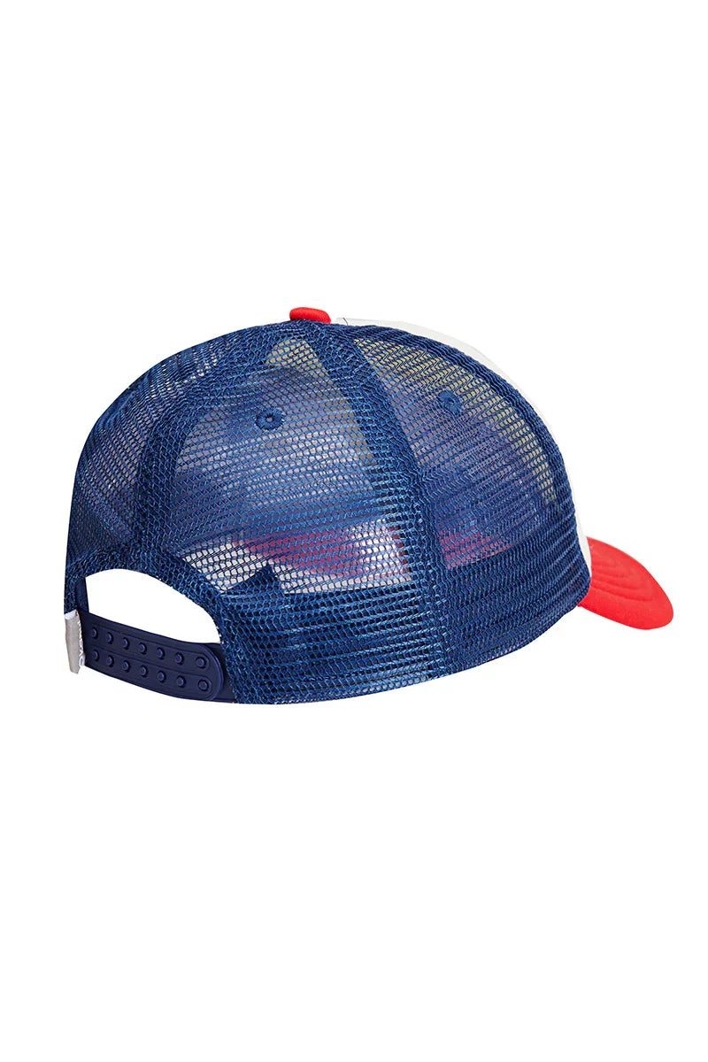 Okanui Trucker Cap - Navy Red White