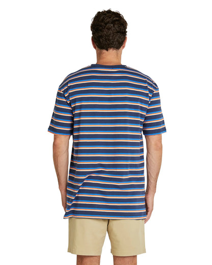 Mens - T-Shirt - Staple Stripe - Navy/Blue