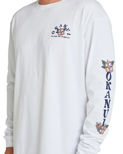 Mens - Long Sleeve T's - Sunrise - White