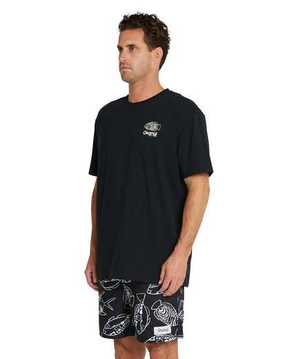 Mens - T-Shirt - Tri Fish - Black