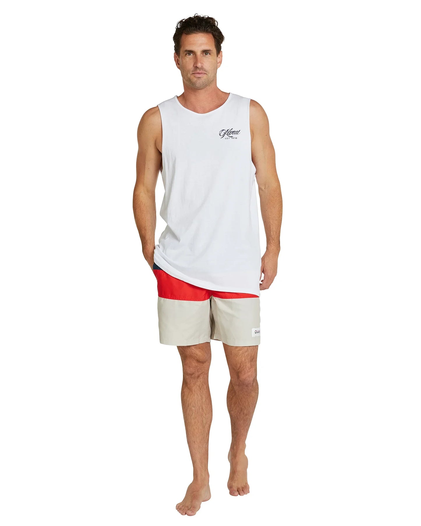 Mens - Tank Singlet - Vanlife - White