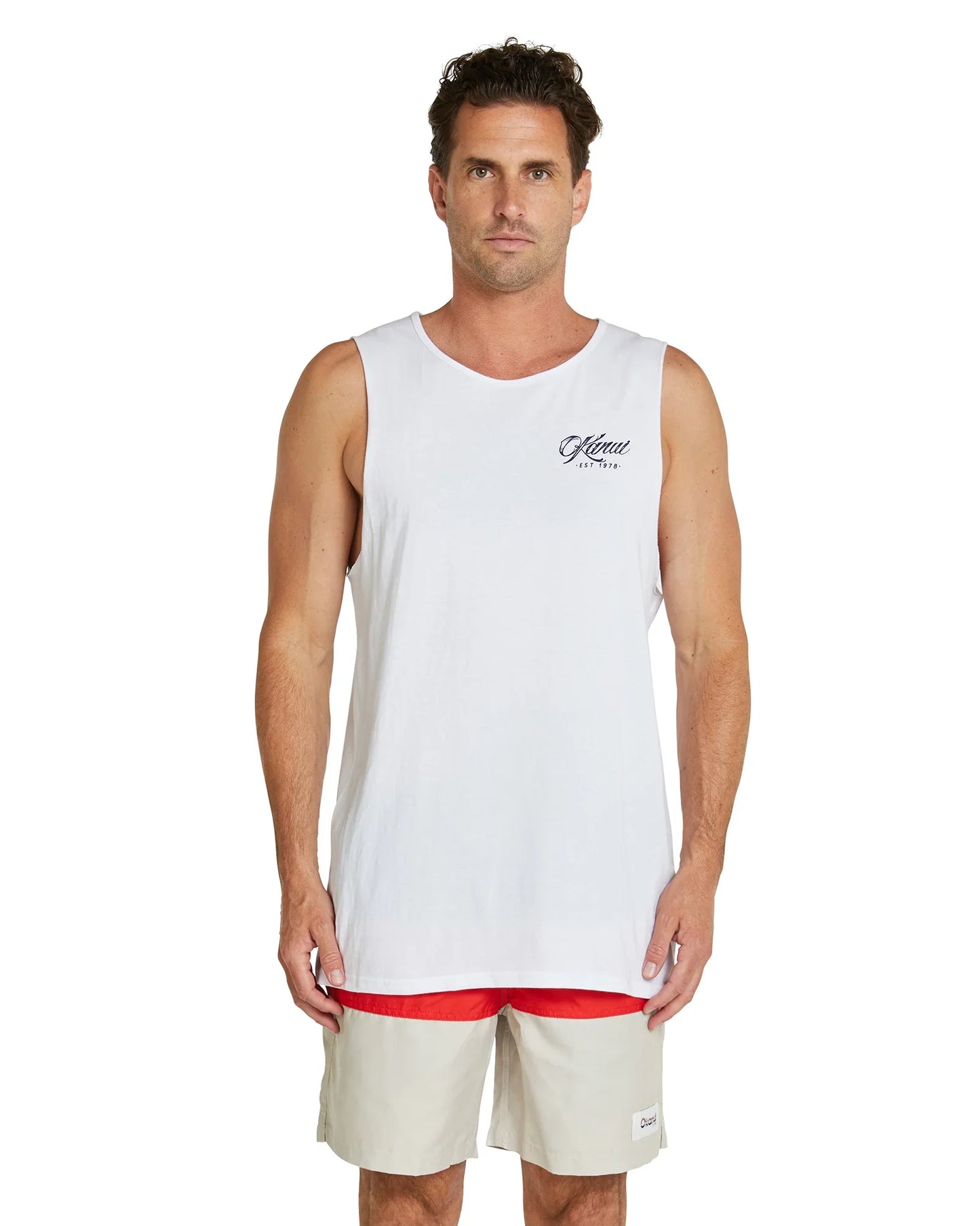 Mens - Tank Singlet - Vanlife - White