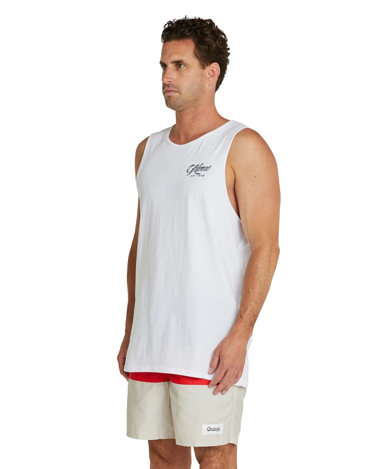 Mens - Tank Singlet - Vanlife - White