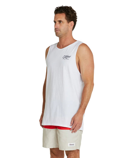 Mens - Tank Singlet - Vanlife - White