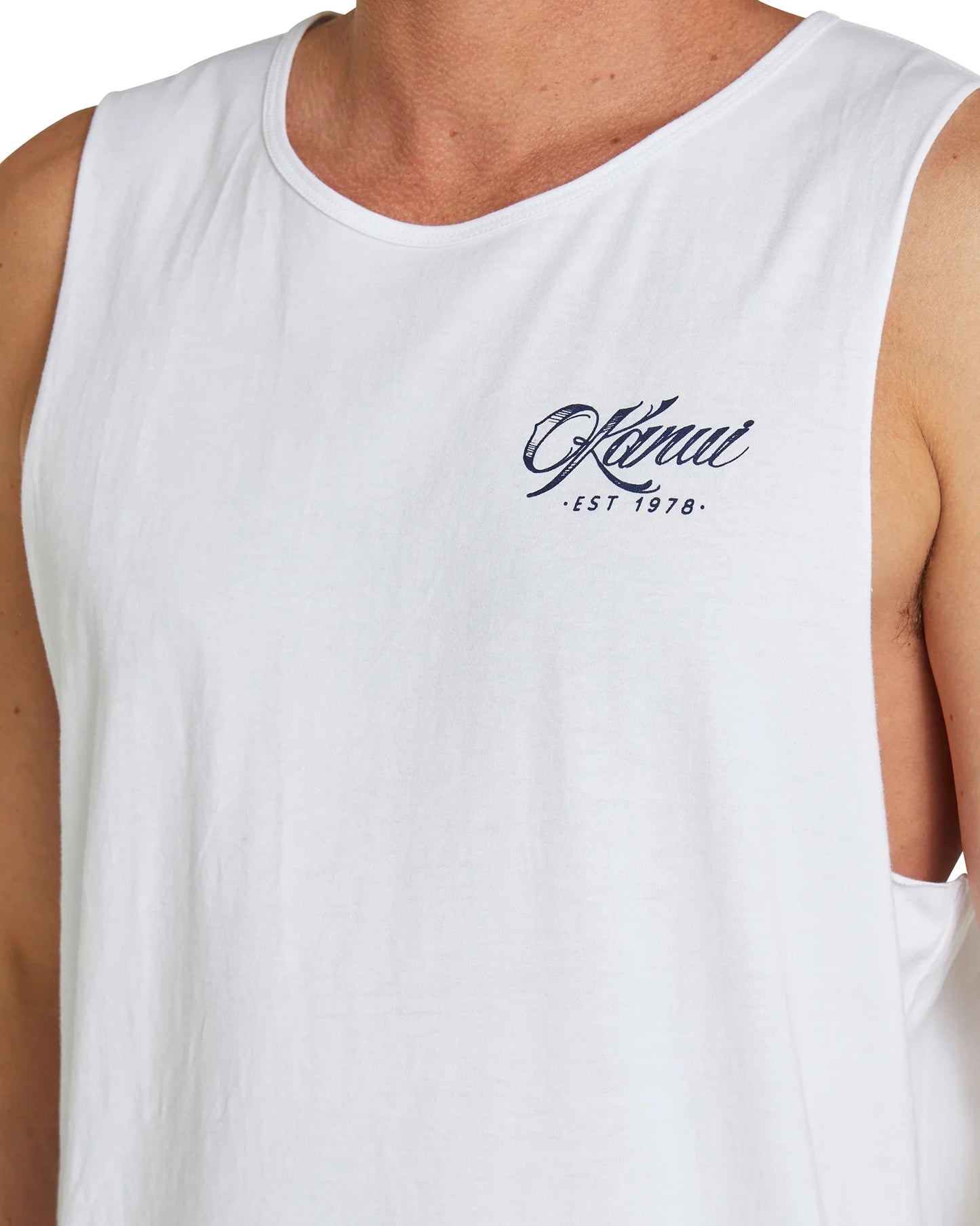 Mens - Tank Singlet - Vanlife - White