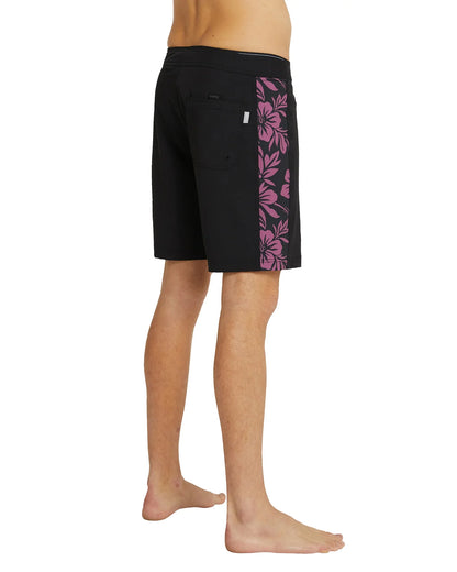 Mens - Boardrider Boardshort - Triffids - Black Rum