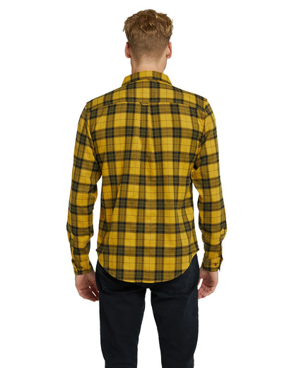 Mens - Flannel Long Sleeve Shirt - Hiker - Mustard