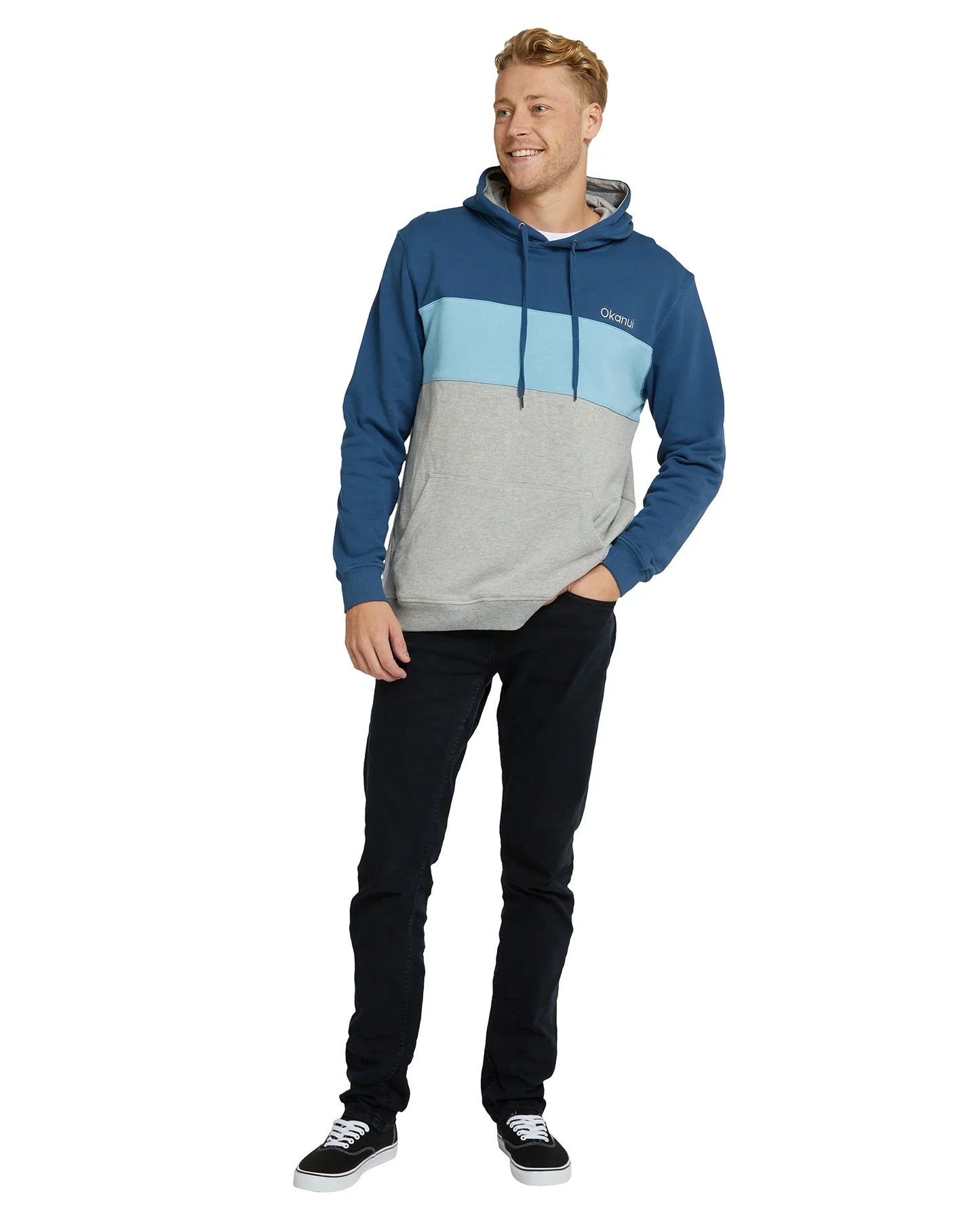 Mens - Hoodie - Versus - Grey Navy