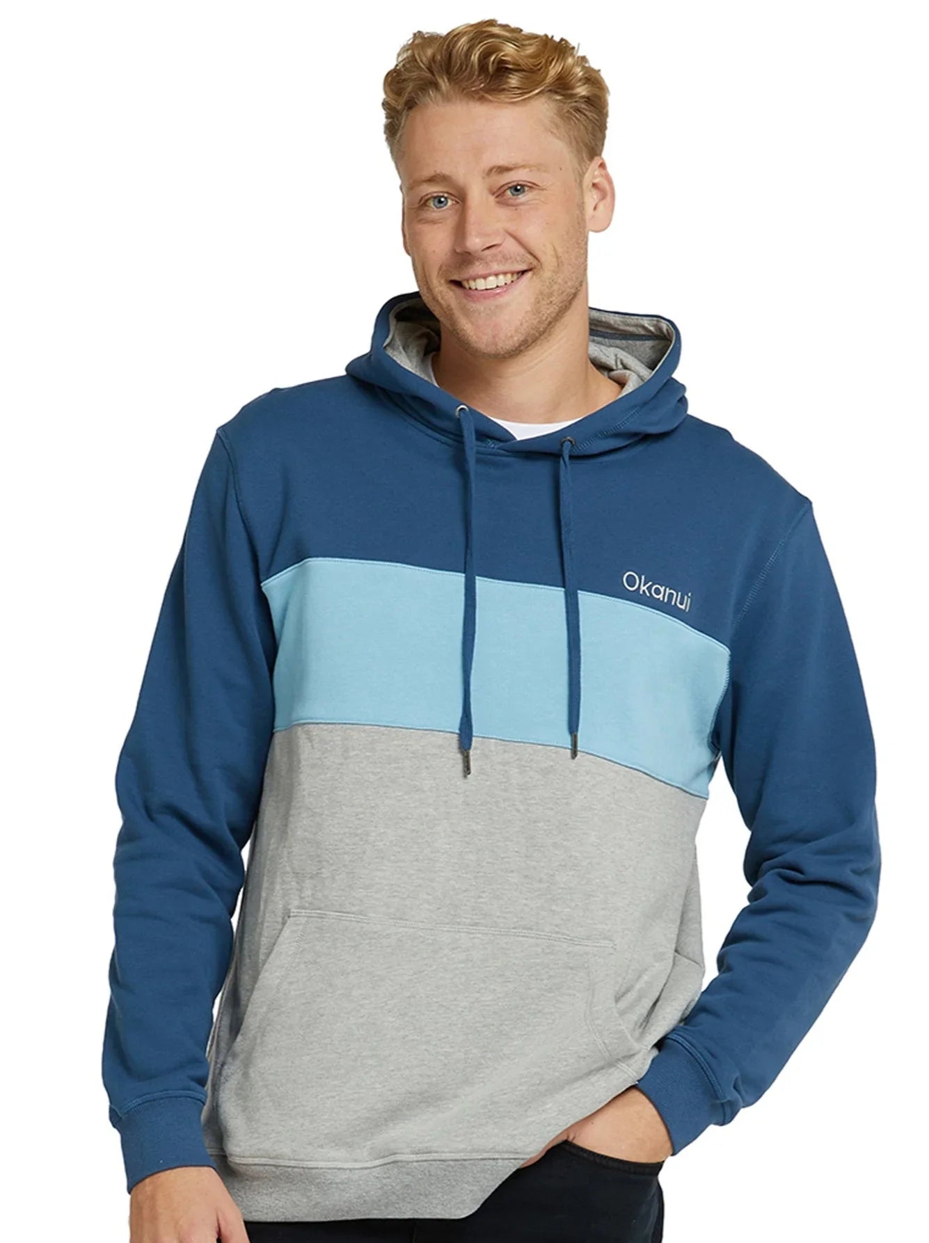 Mens - Hoodie - Versus - Grey Navy