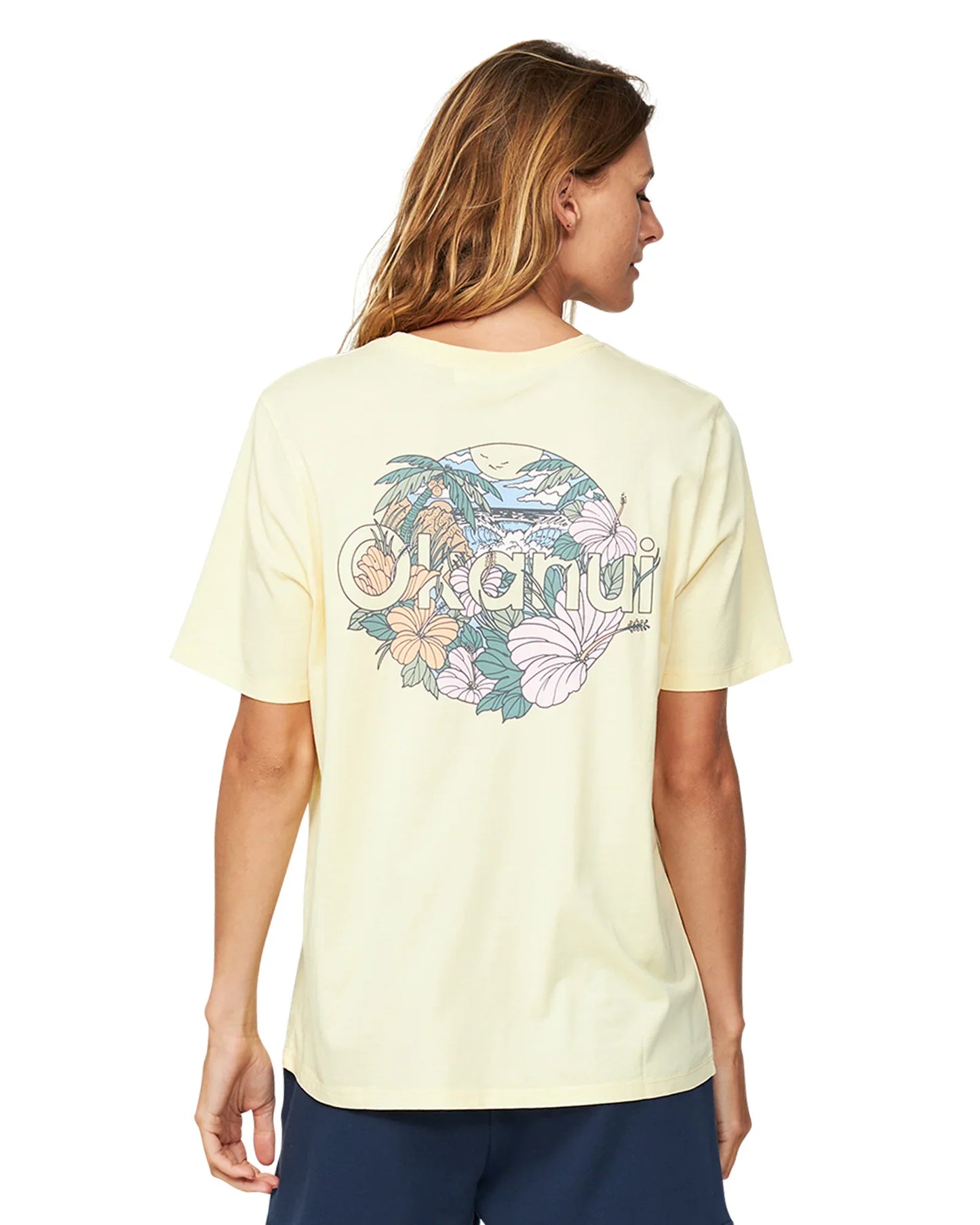 Womens - T-Shirt - Beach Club Tee - Lemon Drop