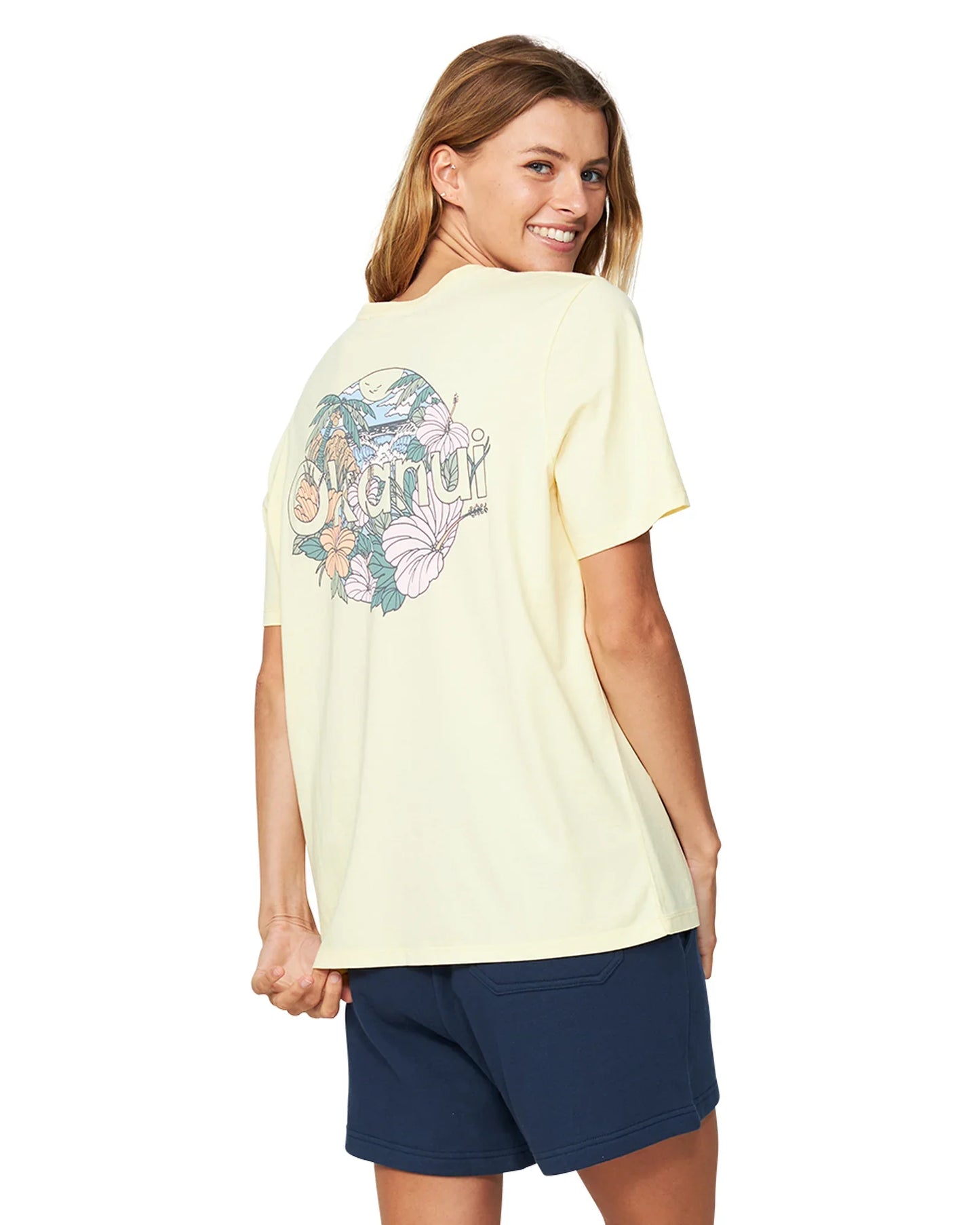 Womens - T-Shirt - Beach Club Tee - Lemon Drop