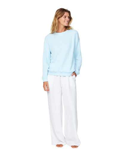 Womens - L/S T-Shirts - Waffle - Gelato - Ice Blue
