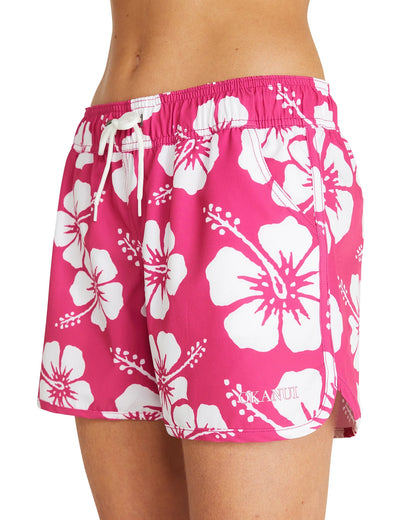 Womens - Swim Shorts - Hibiscus Pink