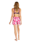Womens - Swim Shorts - Hibiscus Pink