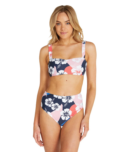 Womens - Swim Top - Bandeau Bikini Top - Pebble Blue
