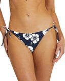 Womens - Swim Bottom - Tie Side Bikini - Hibiscus Navy