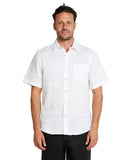 Linen Short Sleeve -Shirts - White