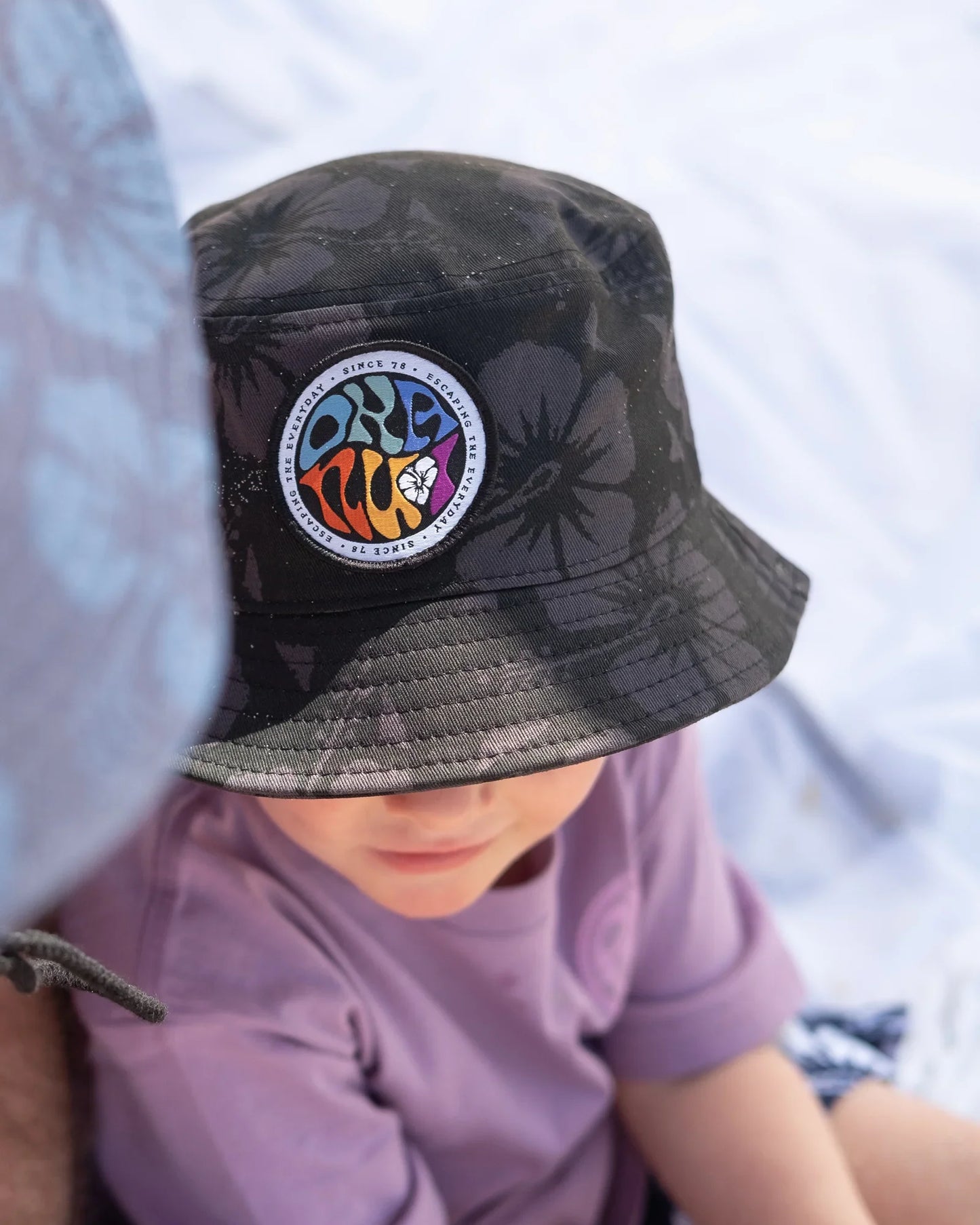 Kids - Bucket Hat - Kaleidoscope Bucket Hat - Hibiscus Black