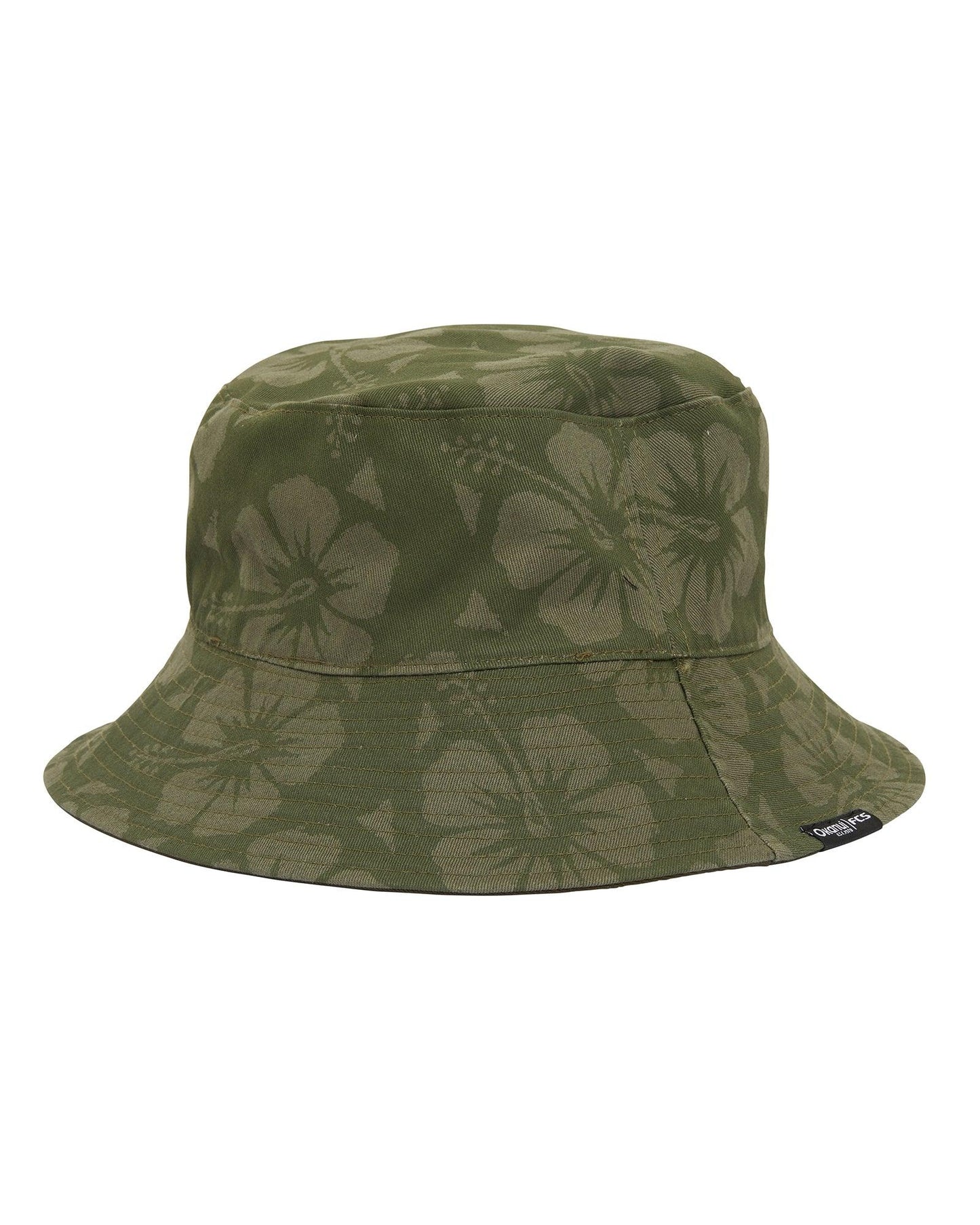 Adult - Reversible Bucket Hat - FCS X Okanui Hibiscus - Olive