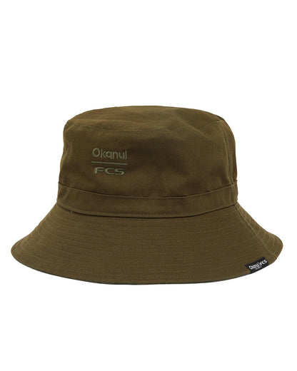 Adult - Reversible Bucket Hat - FCS X Okanui Hibiscus - Olive
