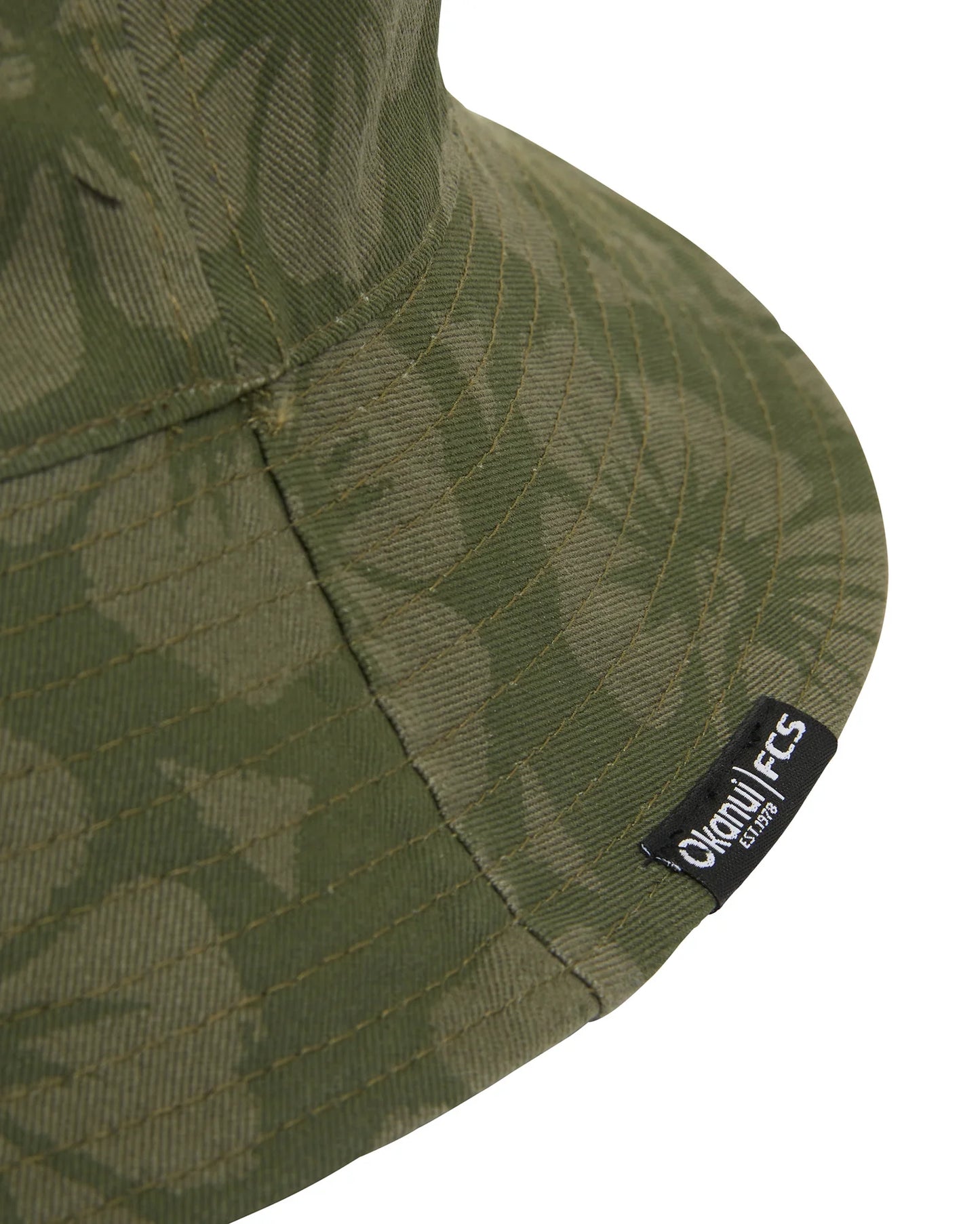 Adult - Reversible Bucket Hat - FCS X Okanui Hibiscus - Olive