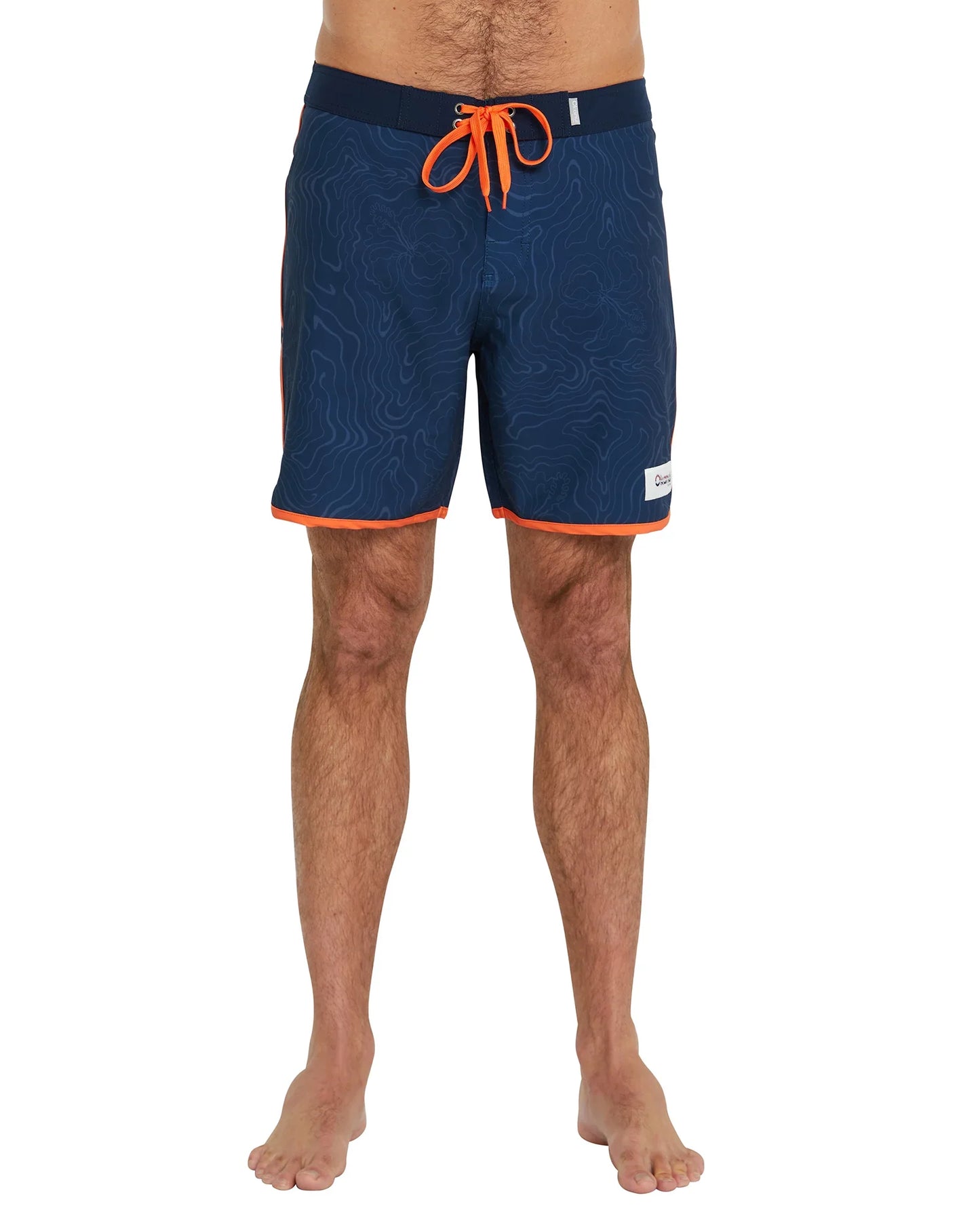 Mens - Boardrider Boardshort - Mapped Waves - Navy