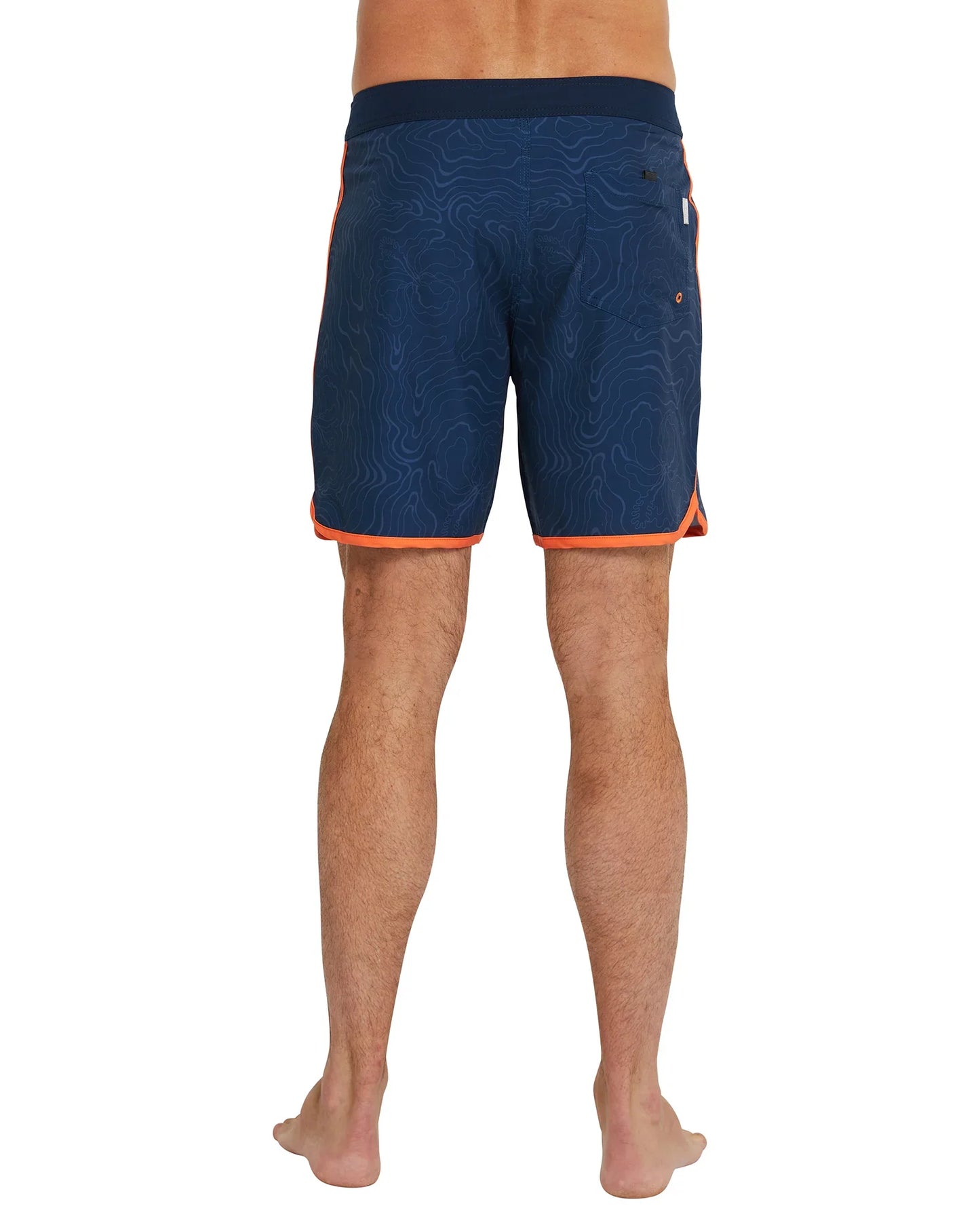 Mens - Boardrider Boardshort - Mapped Waves - Navy