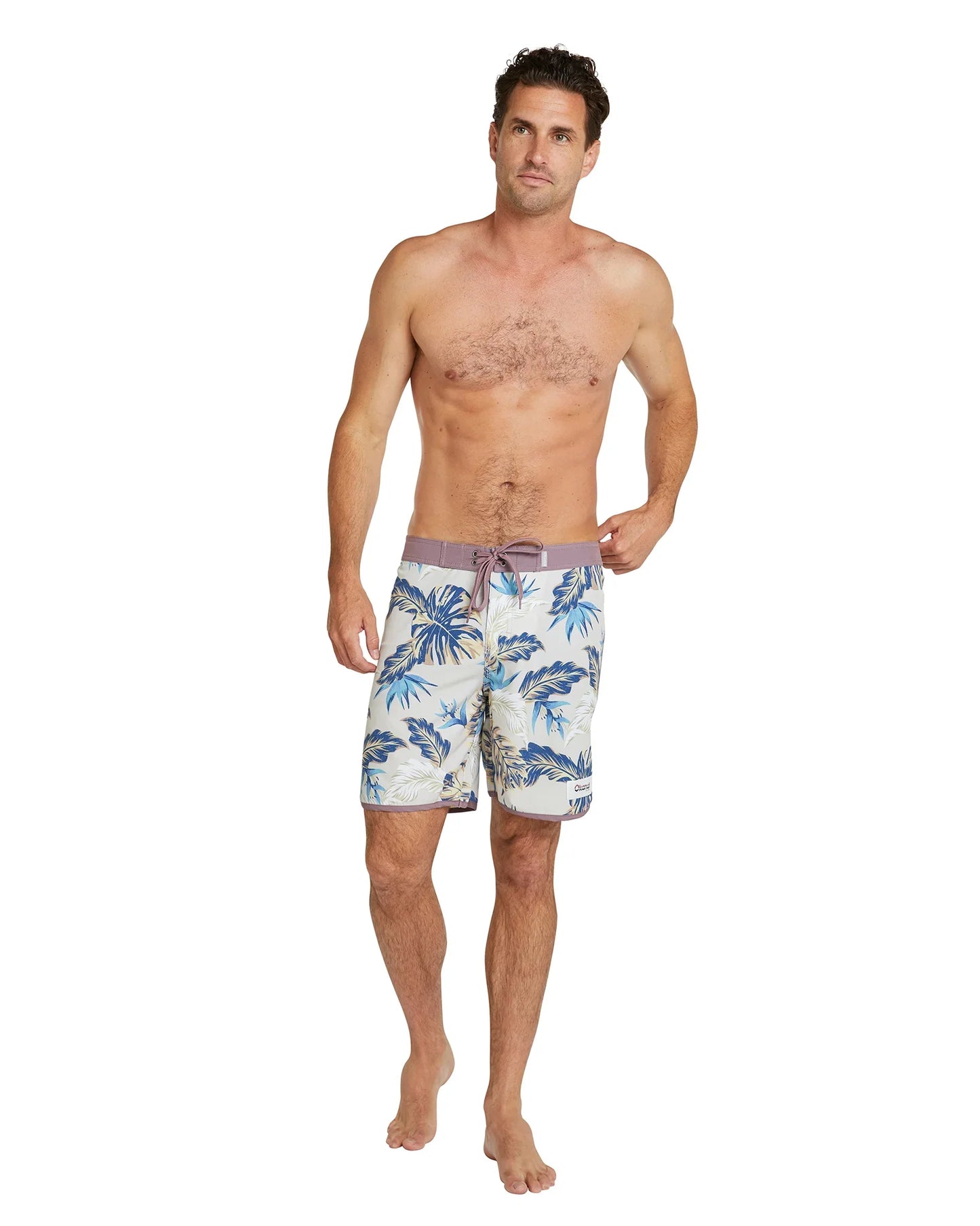 Mens - Boardrider Boardshort - Tropical Fade - Stone