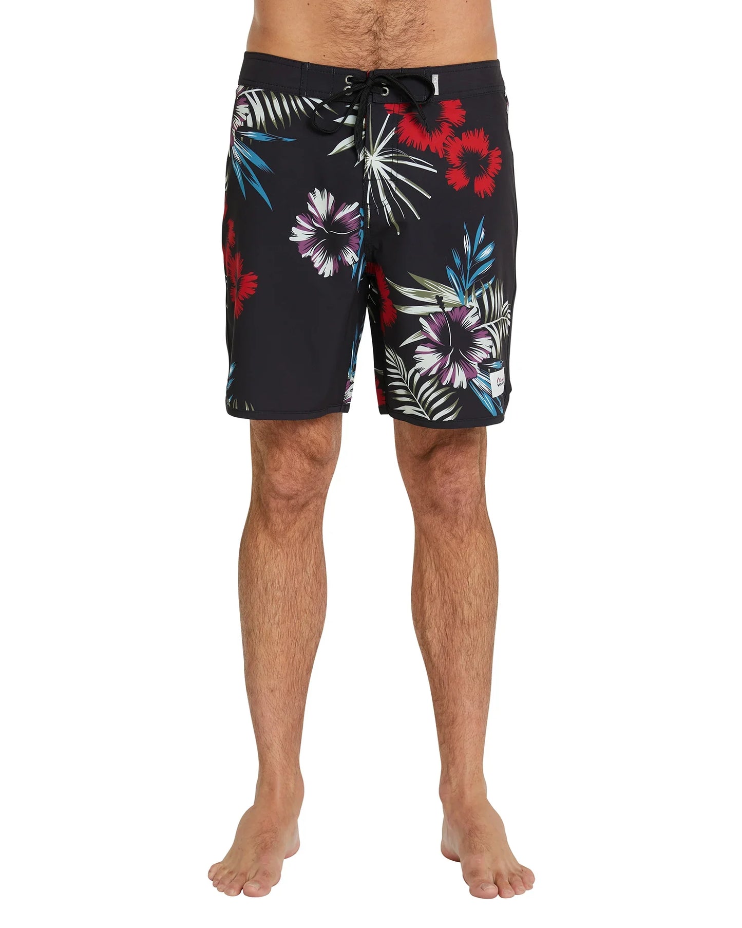 Mens - Boardrider Boardshort - Midnight Palms - Black
