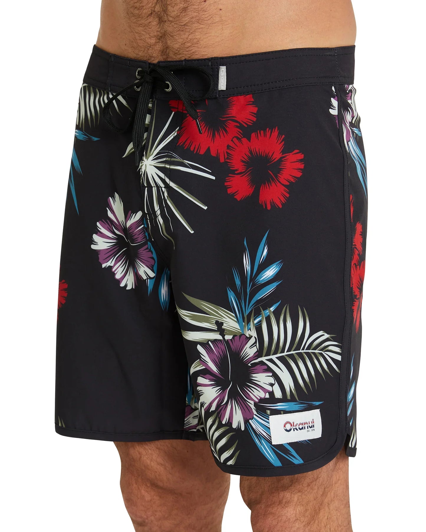 Mens - Boardrider Boardshort - Midnight Palms - Black