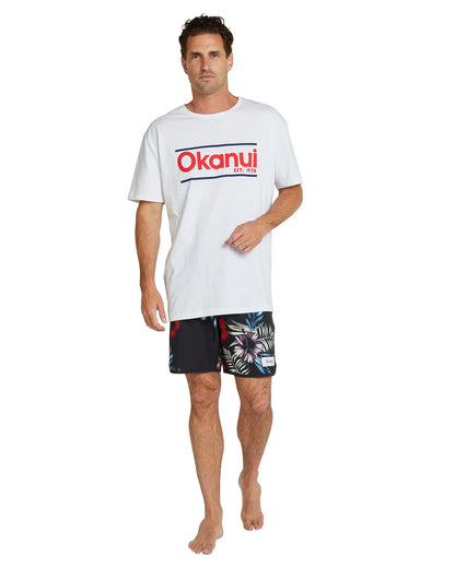 Mens - Boardrider Boardshort - Midnight Palms - Black