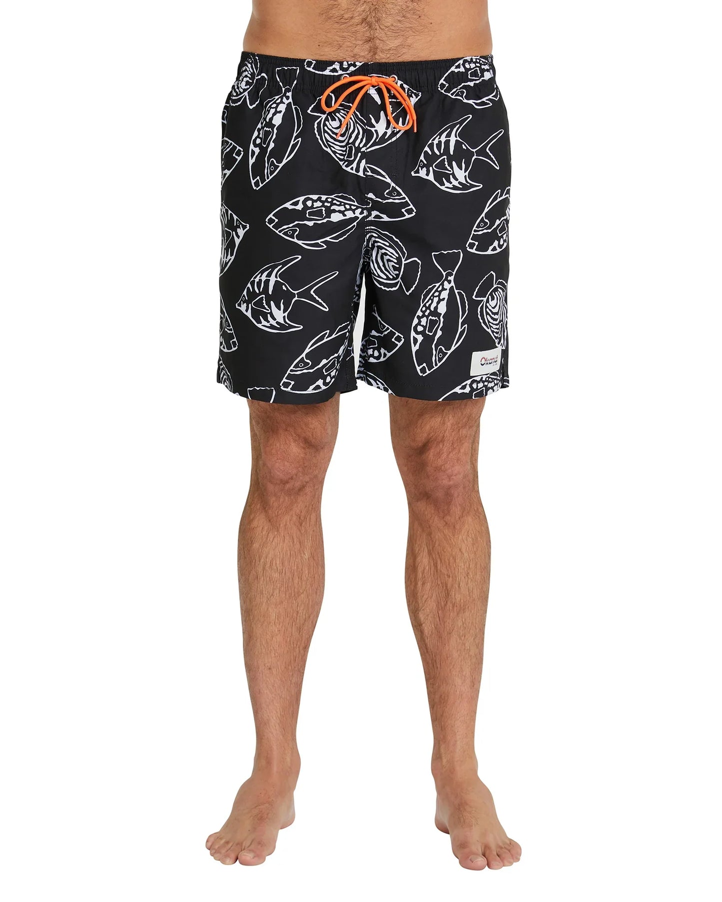 Mens - Swim Short -OG Fish - Black