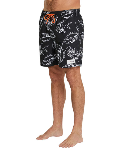 Mens - Swim Short -OG Fish - Black