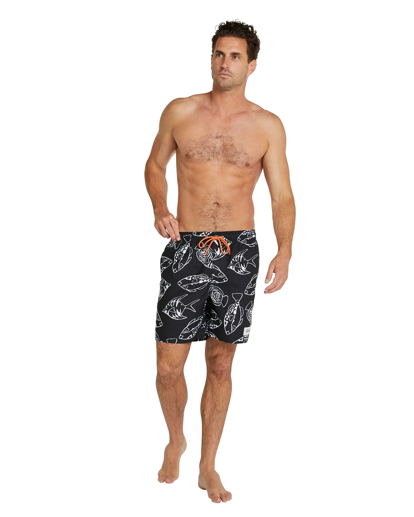 Mens - Swim Short -OG Fish - Black