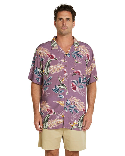 Mens - Aloha Short Sleeve Shirt - Purple Haze - Grape
